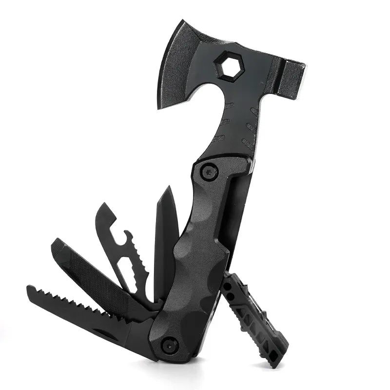 Outdoor Multifunctional Axe Camp Hammer Fire Lifesaving Axe Towed To Adventure