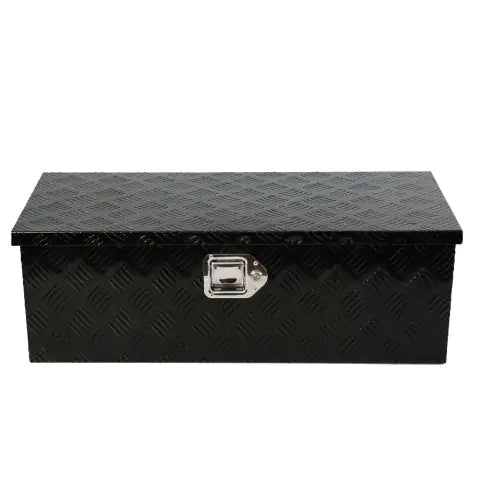 30 Inch Heavy Duty Black Aluminum 5 Bar Tread Tool Long Box Truck Pickup Trailer Toolbox Underbody Storage Lock Keys My Store