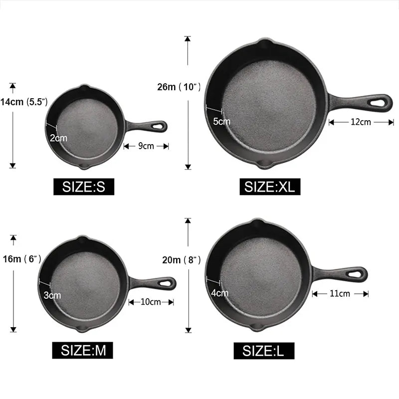 Cast Iron Non-Stick Frying Pan Towed To Adventure
