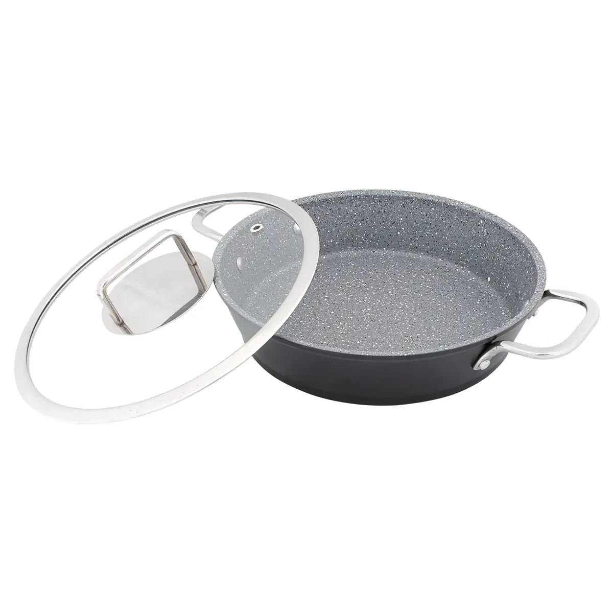 Serenk Excellence Granite Egg Pan with Glass Lid, 22 cm Towed To Adventure
