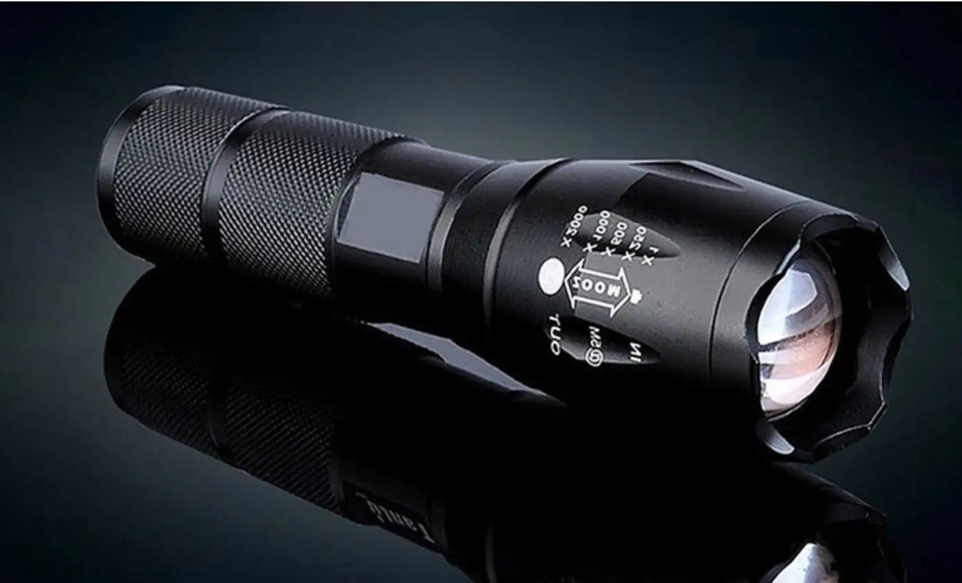 Portable Mini Flashlight LED ZOOM Torch Hunting Zoomable Flashlight Torch Light Towed To Adventure