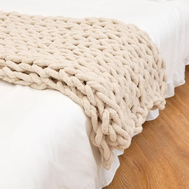 Yarn Knitted Blanket Towed To Adventure