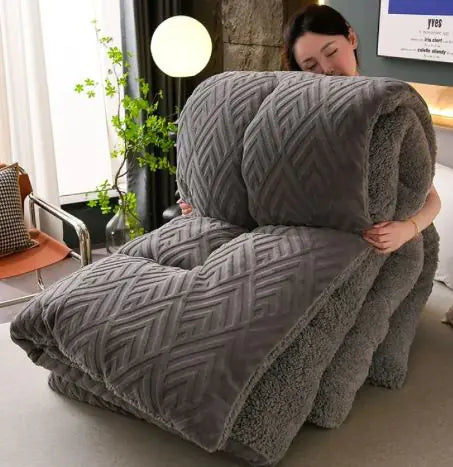 Winter Fluffy Warm Comforter Towed To Adventure