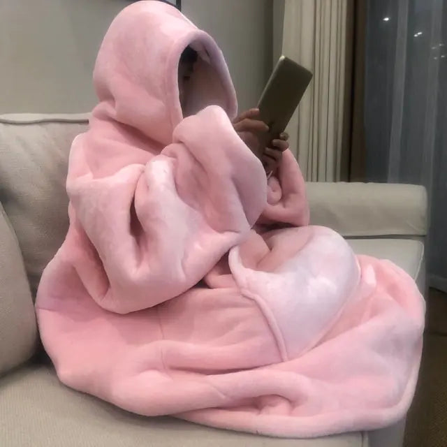 Blanket Hoodie Oversized Towed To Adventure
