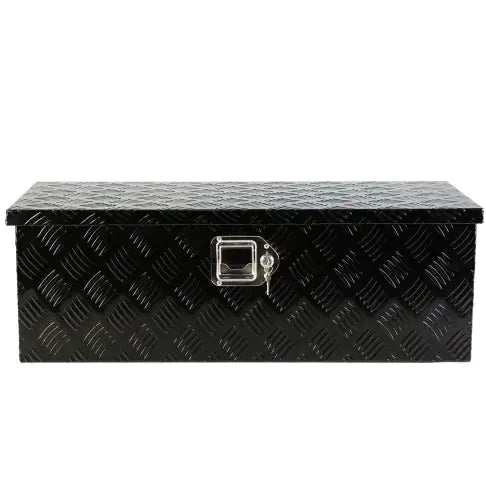 30 Inch Heavy Duty Black Aluminum 5 Bar Tread Tool Long Box Truck Pickup Trailer Toolbox Underbody Storage Lock Keys My Store
