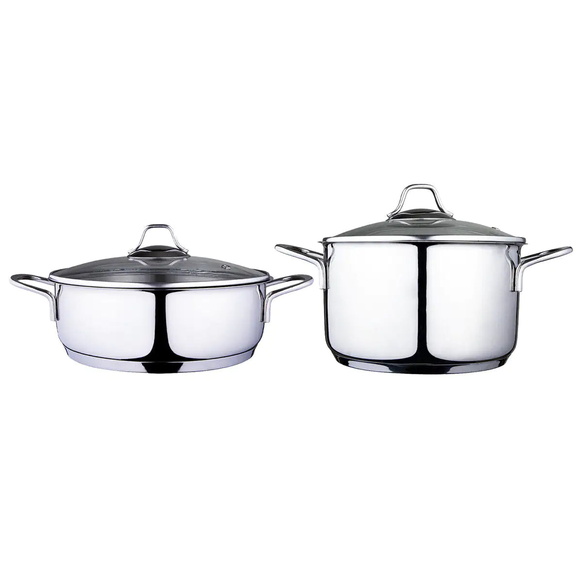 Serenk Modernist Cookware Set Saute Pan Stock Pot, 4 pcs Towed To Adventure