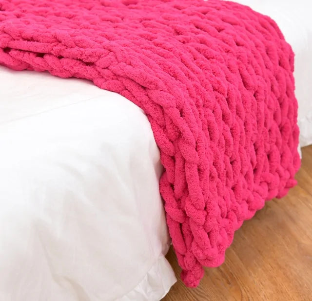 Yarn Knitted Blanket Towed To Adventure