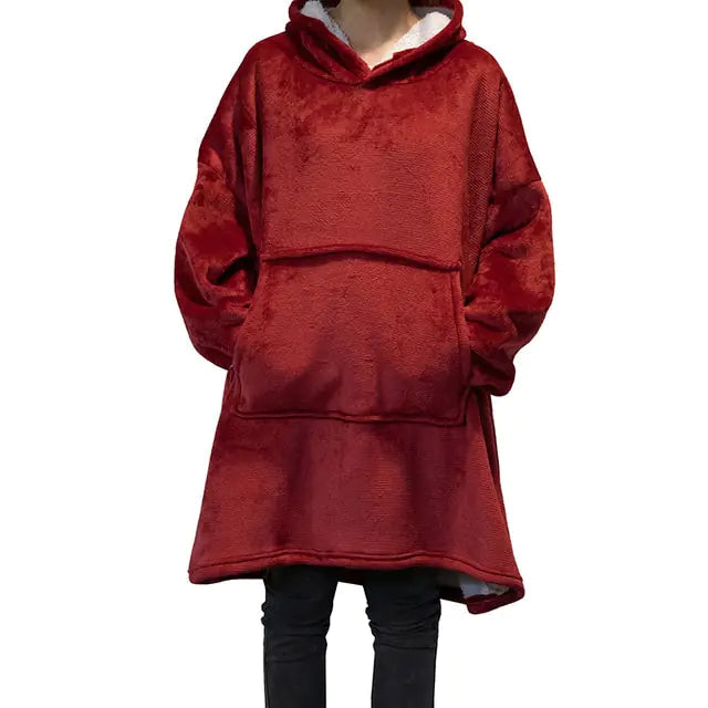 Blanket Hoodie Oversized Towed To Adventure