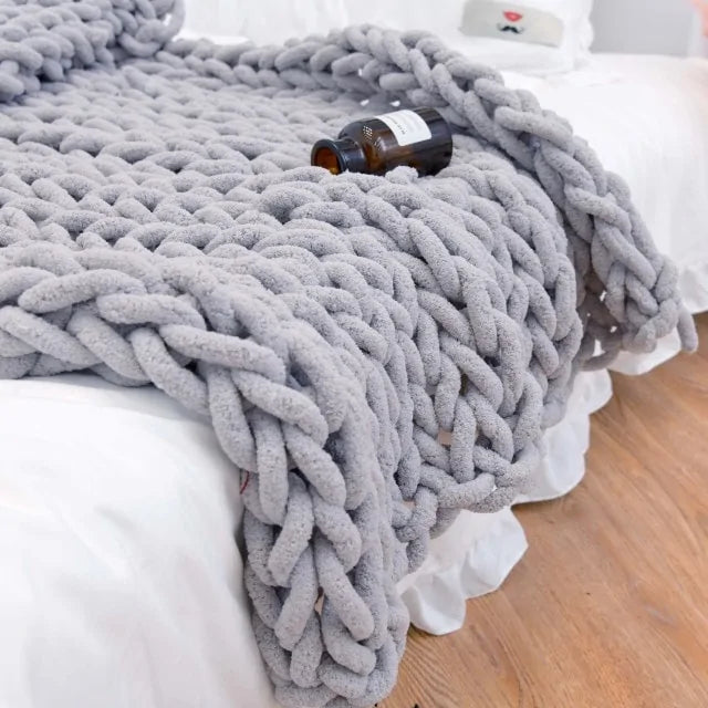 Yarn Knitted Blanket Towed To Adventure