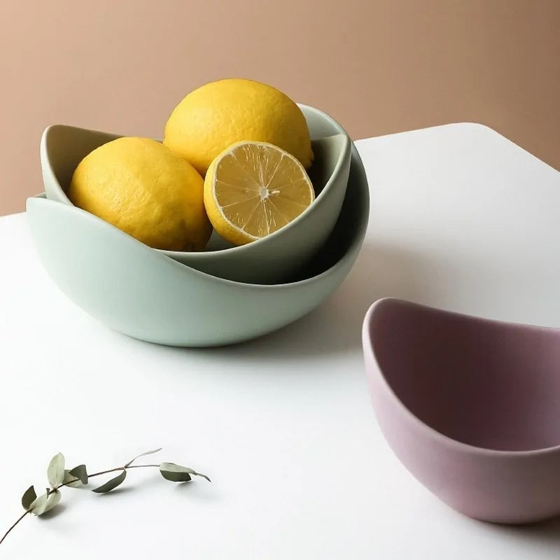 Lotus Ceramic Bowl Dishes And Plates Sets Towed To Adventure
