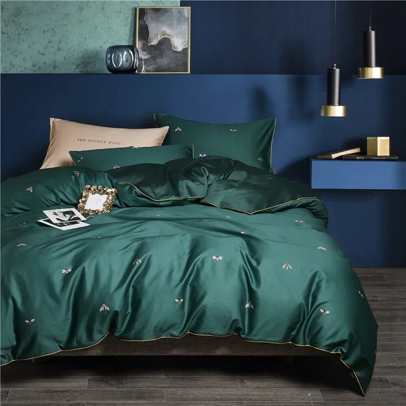Premium Egyptian Cotton Silky Soft Duvet Cover Set Towed To Adventure