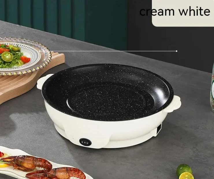 Compact Non-Stick Electric Griddle & Grill – Multi-Function Baking and BBQ Pan Towed To Adventure