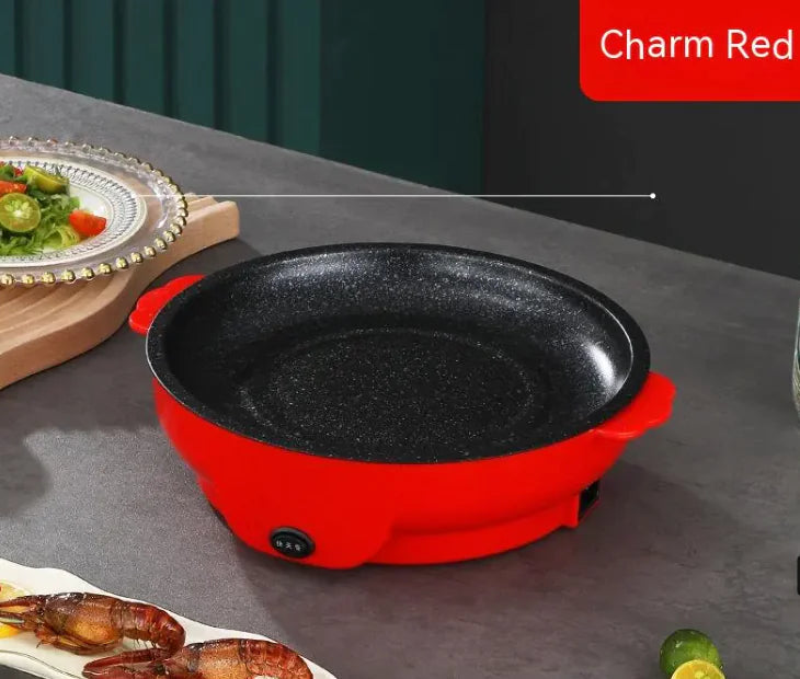 Compact Non-Stick Electric Griddle & Grill – Multi-Function Baking and BBQ Pan Towed To Adventure