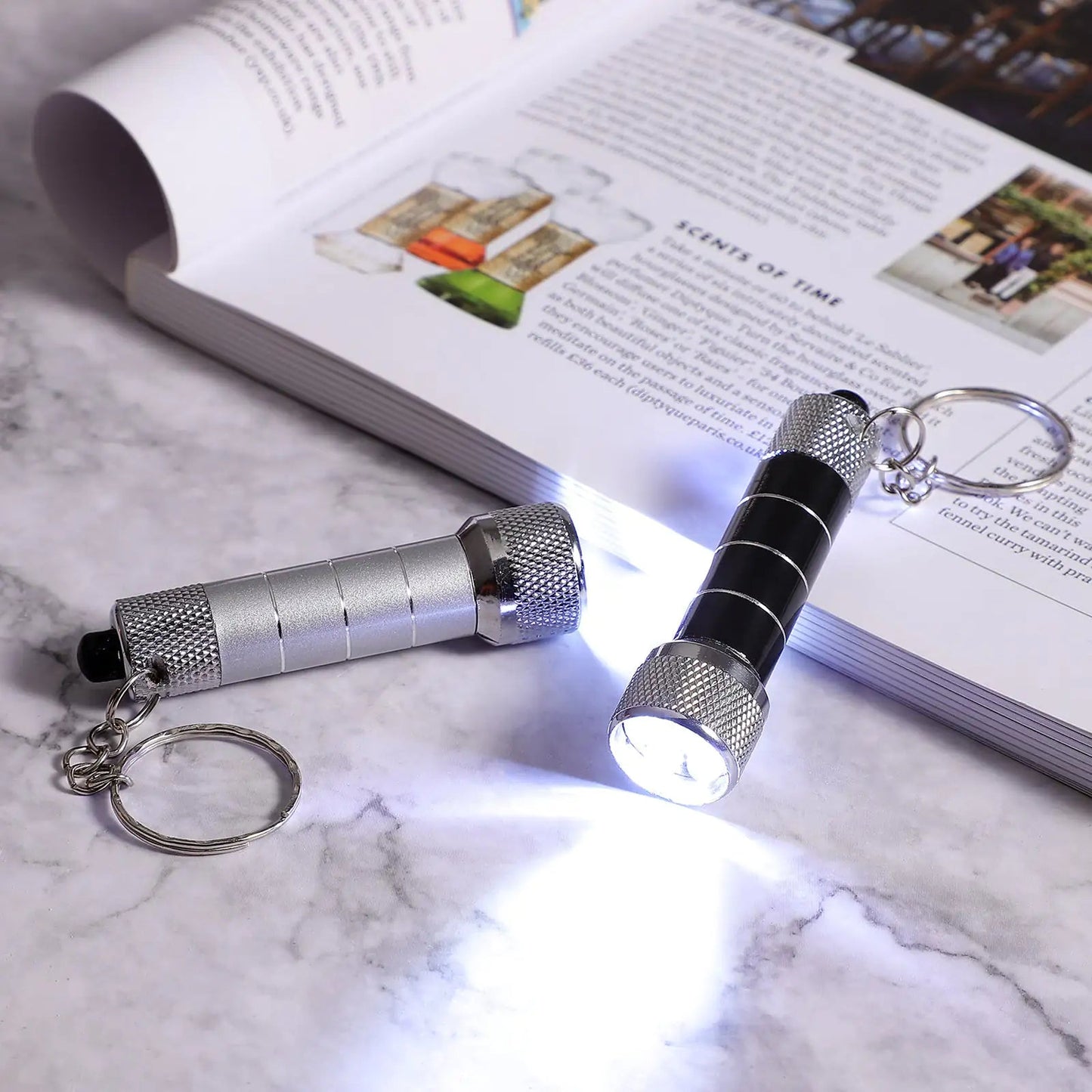 Mini Keychain Light Emergency Night Light Camping Flashlight Portable LED Torch Aluminum Keyring Towed To Adventure