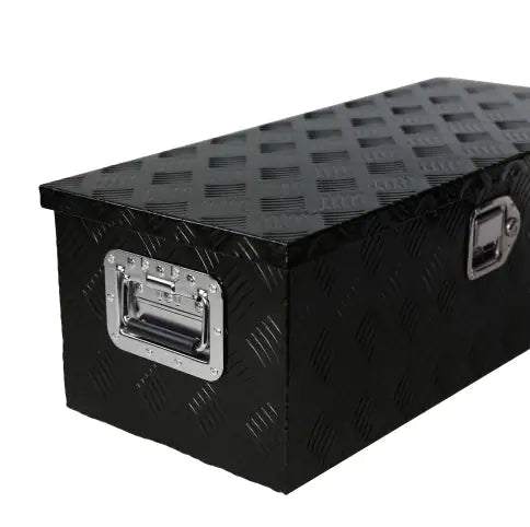 30 Inch Heavy Duty Black Aluminum 5 Bar Tread Tool Long Box Truck Pickup Trailer Toolbox Underbody Storage Lock Keys My Store