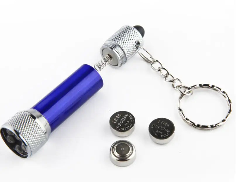 Mini Keychain Light Emergency Night Light Camping Flashlight Portable LED Torch Aluminum Keyring Towed To Adventure