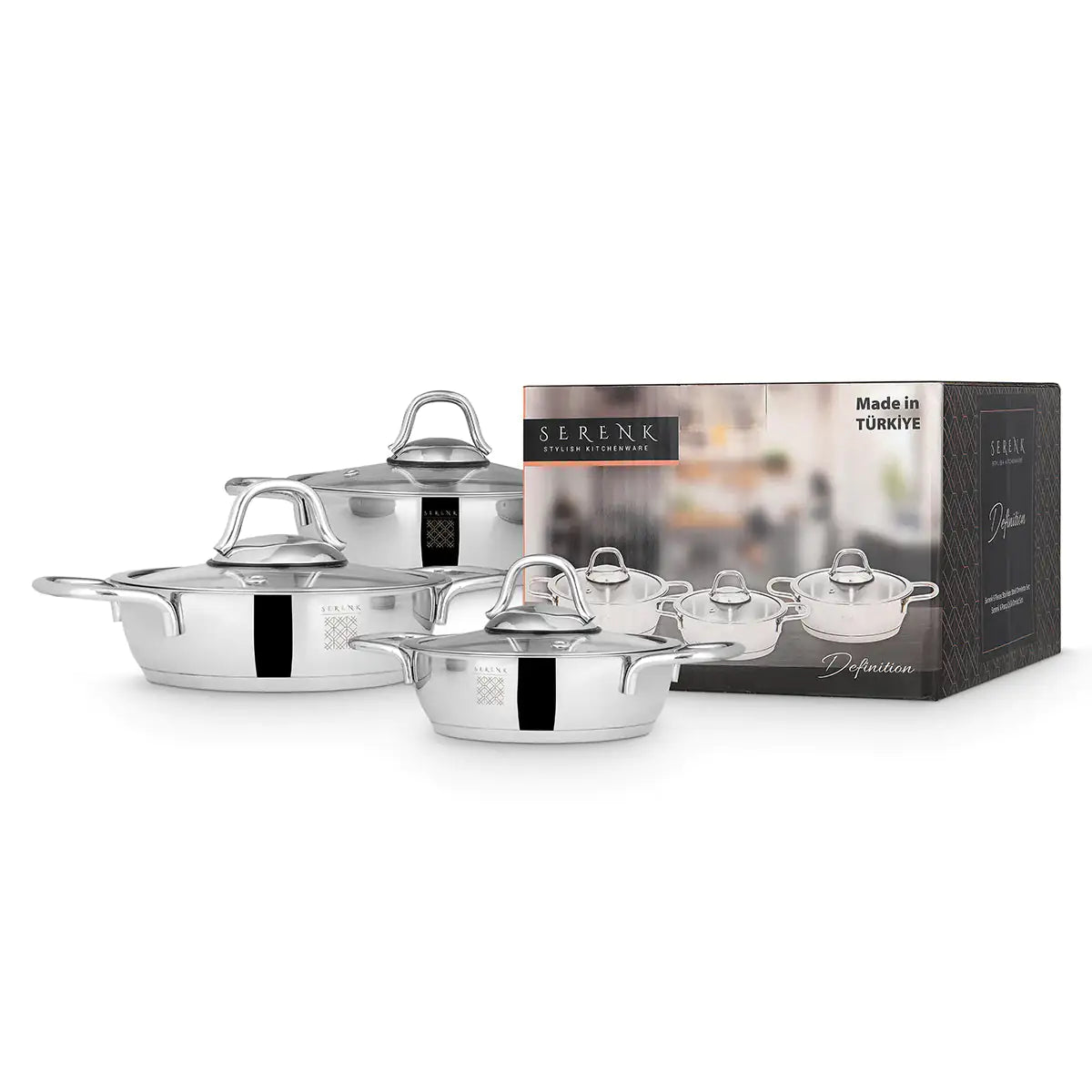Serenk Definition 6 Pieces Stainless Steel Egg Pan Set Towed To Adventure