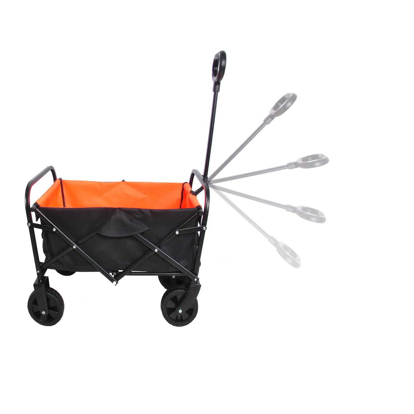 Mini Folding Wagon Garden Cart Shopping Cart Outdoor Camper Wagon Tools Cart Towed To Adventure