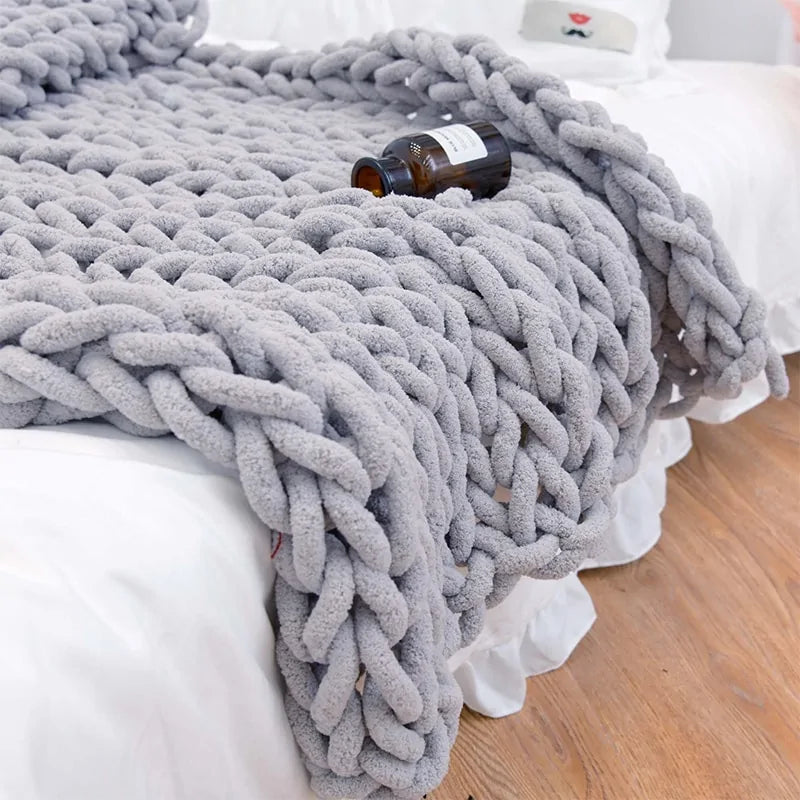 Yarn Knitted Blanket Towed To Adventure