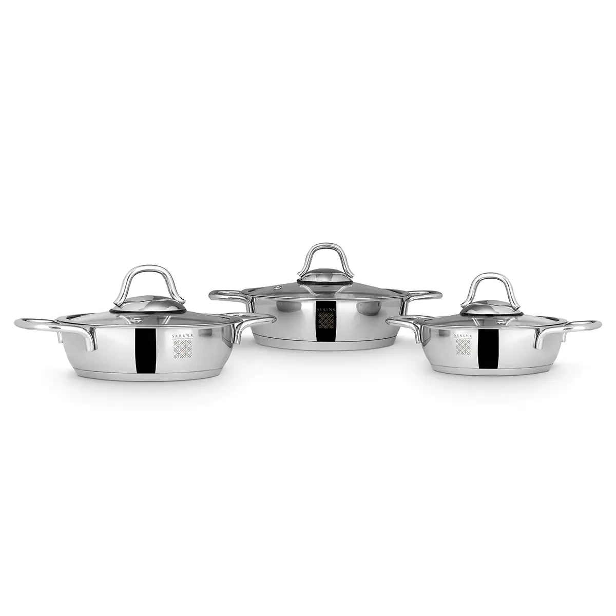 Serenk Definition 6 Pieces Stainless Steel Egg Pan Set Towed To Adventure