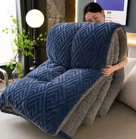 Winter Fluffy Warm Comforter Towed To Adventure