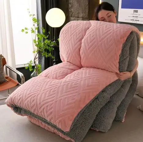Winter Fluffy Warm Comforter Towed To Adventure