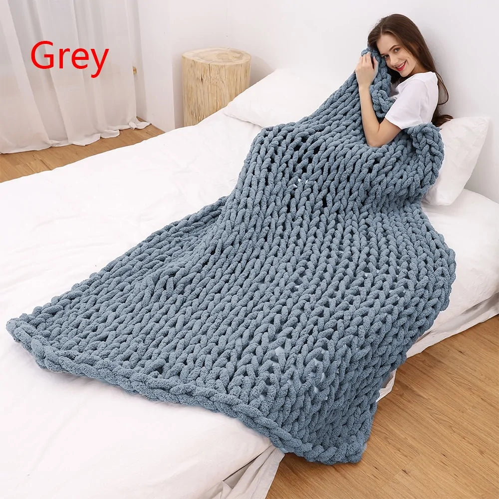 Yarn Knitted Blanket Towed To Adventure