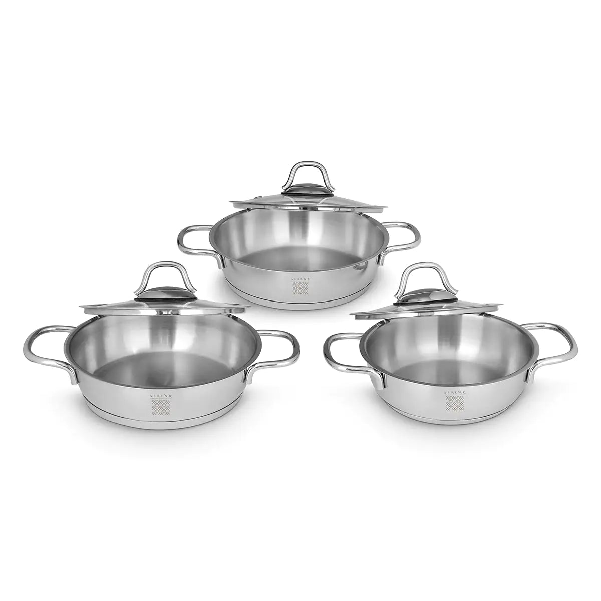 Serenk Definition 6 Pieces Stainless Steel Egg Pan Set Towed To Adventure