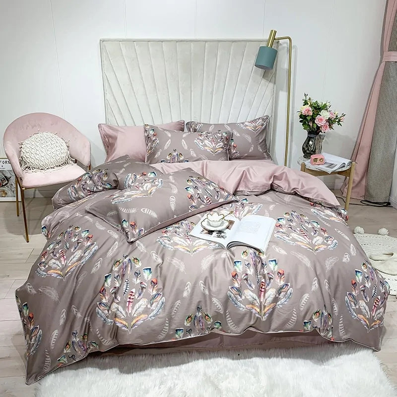 Premium Egyptian Cotton Silky Soft Duvet Cover Set Towed To Adventure