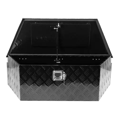 39 Inch Aluminum Utility Trailer Tongue Tool Box 5 Bar Tread Trailer Tongue Box Waterproof Under Truck Storage For Pick Up Truck Bed, RV Trailer, ATV With Lock & Keys 38.8x16.5x12 My Store