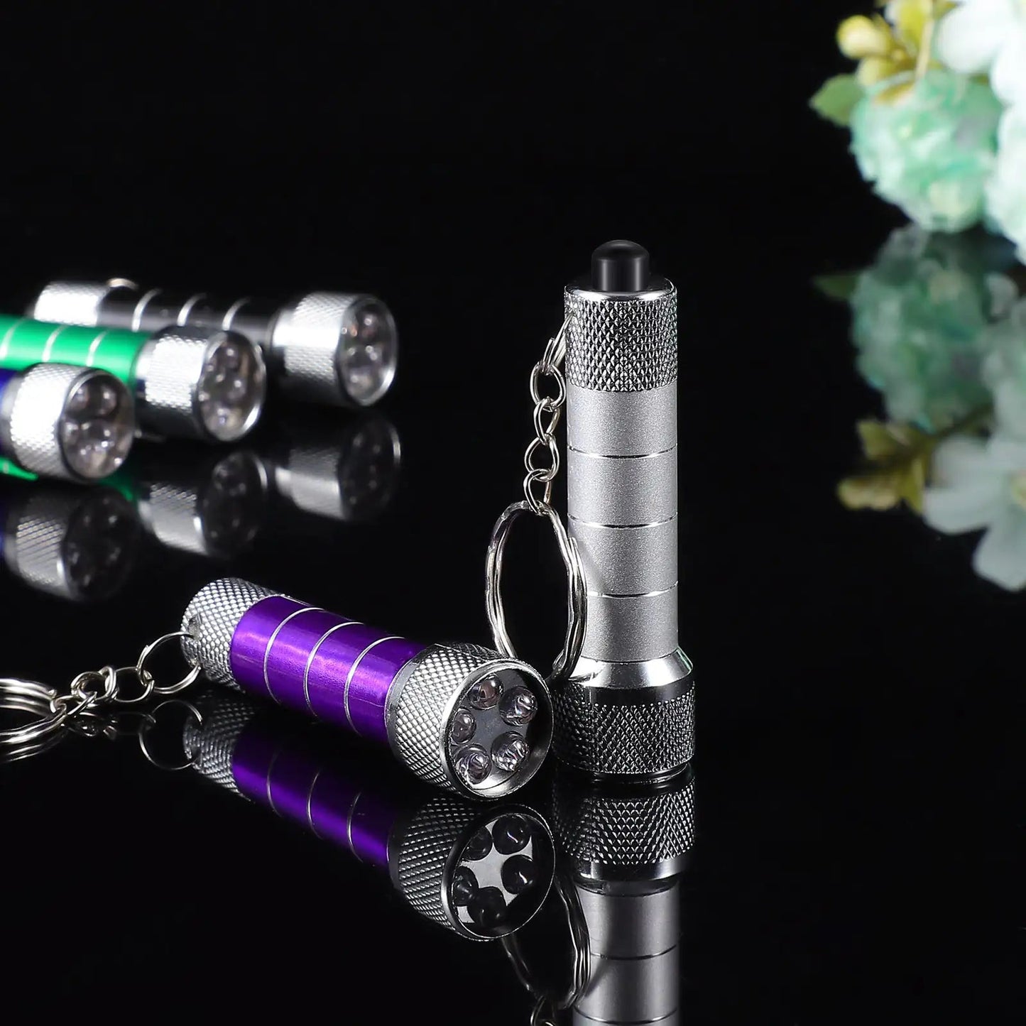 Mini Keychain Light Emergency Night Light Camping Flashlight Portable LED Torch Aluminum Keyring Towed To Adventure