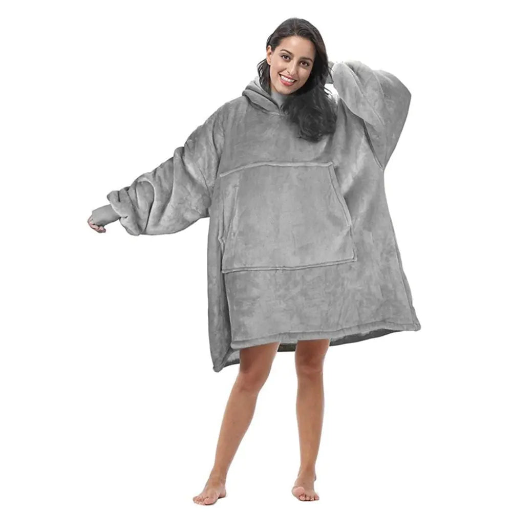 Blanket Hoodie Oversized Towed To Adventure