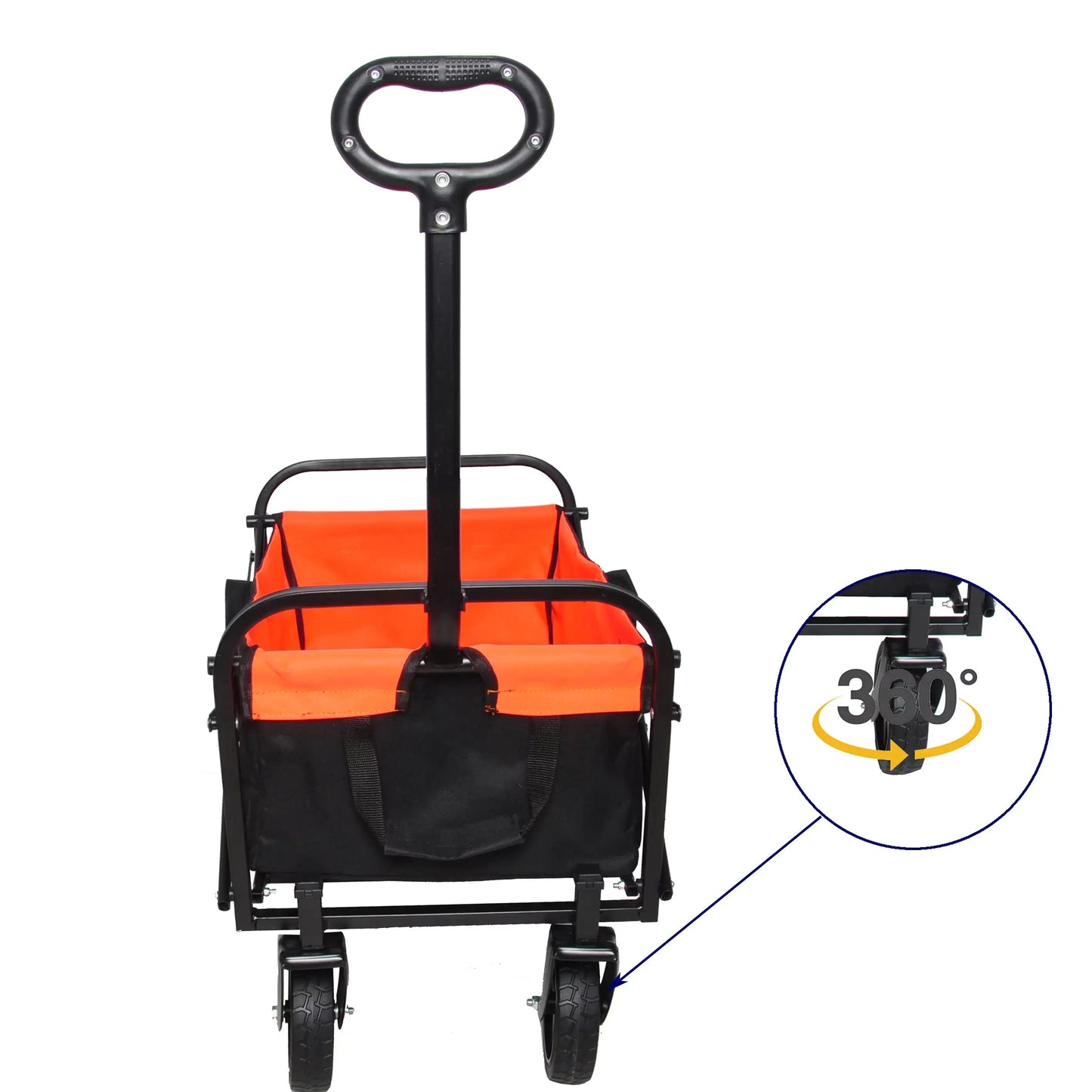 Mini Folding Wagon Garden Cart Shopping Cart Outdoor Camper Wagon Tools Cart Towed To Adventure