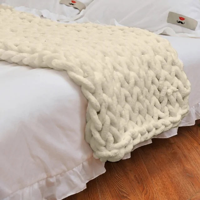 Yarn Knitted Blanket Towed To Adventure