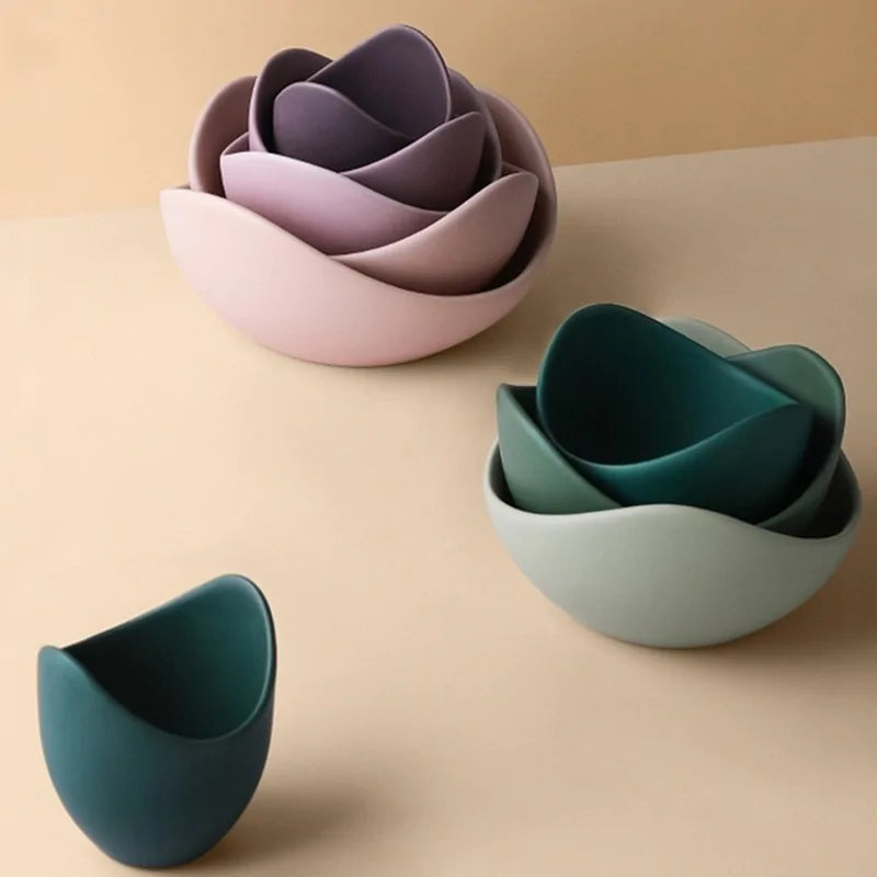 Lotus Ceramic Bowl Dishes And Plates Sets Towed To Adventure