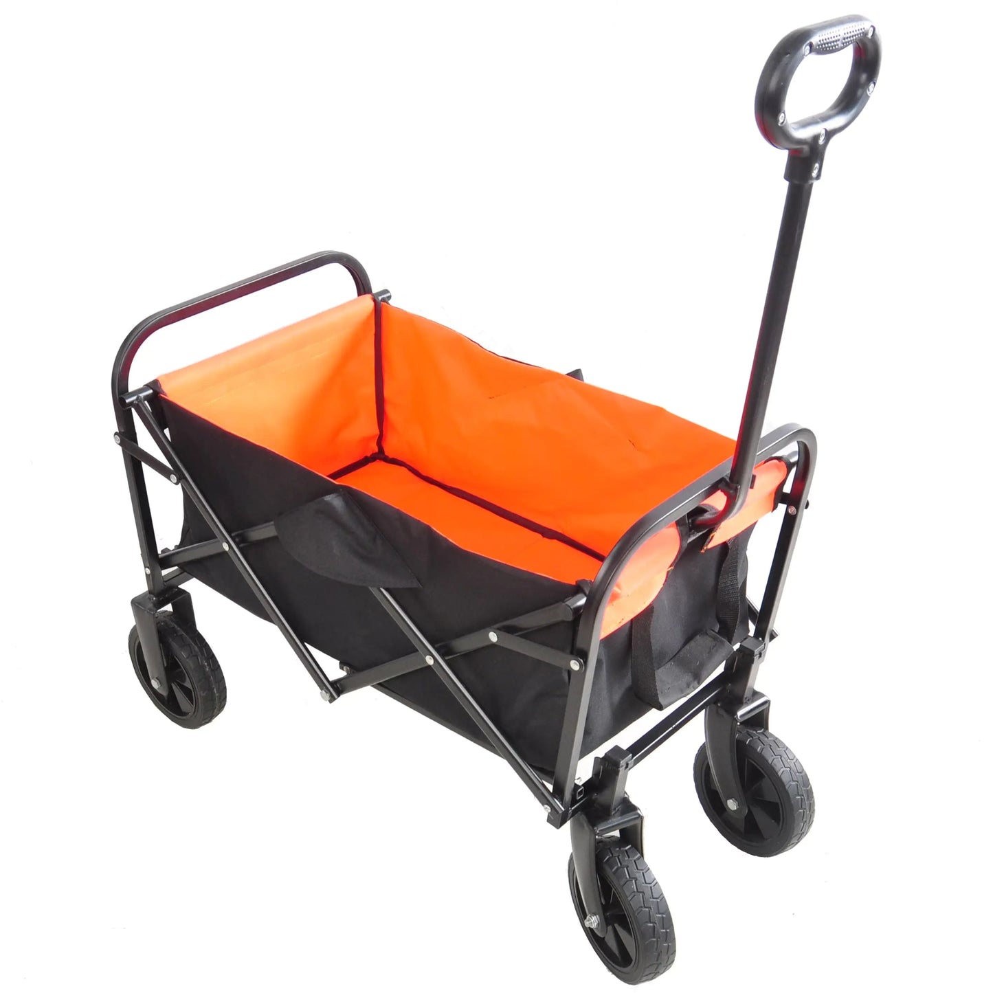 Mini Folding Wagon Garden Cart Shopping Cart Outdoor Camper Wagon Tools Cart Towed To Adventure