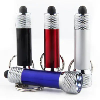 Mini Keychain Light Emergency Night Light Camping Flashlight Portable LED Torch Aluminum Keyring Towed To Adventure