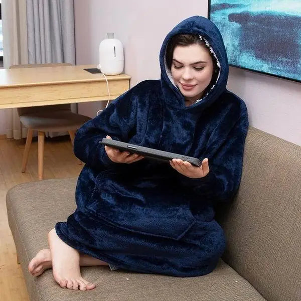 Blanket Hoodie Oversized Towed To Adventure
