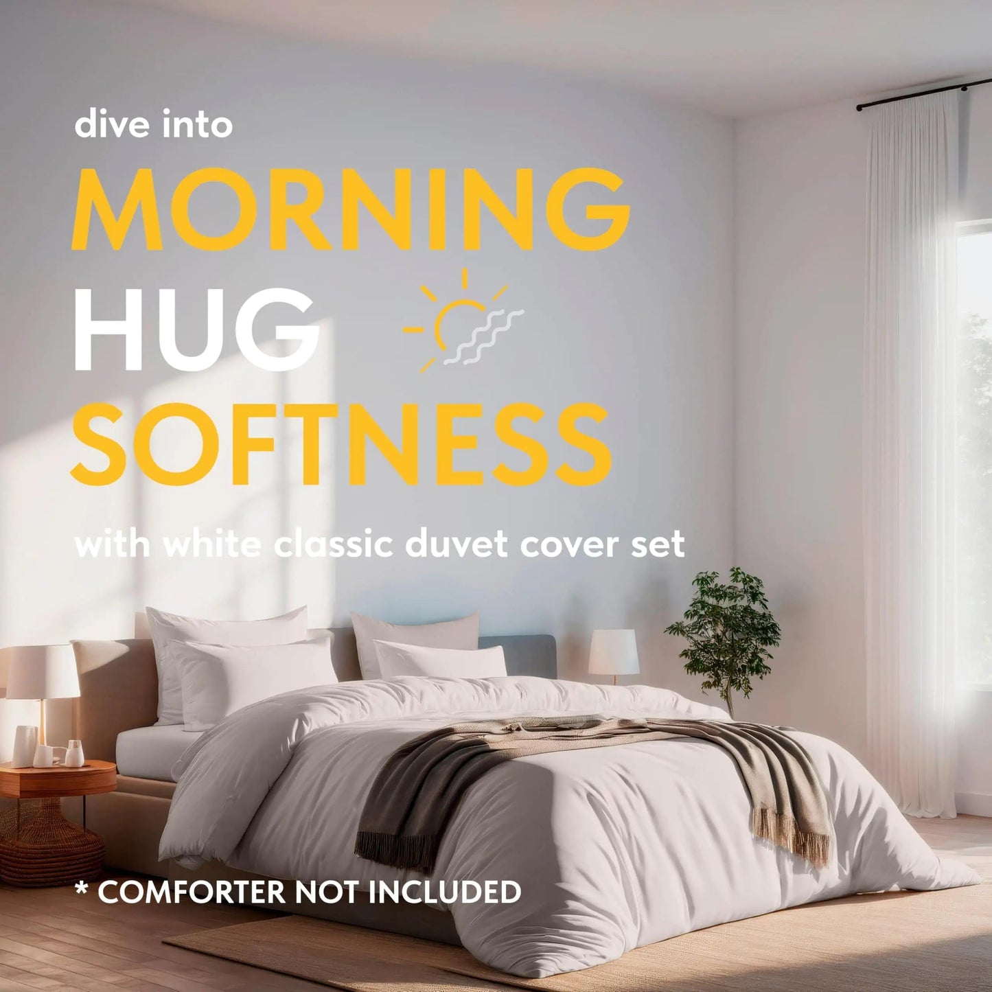 Beige Duvet Cover Queen Size Microfiber Set of 1 Down Comforter Cover 2 Pillows Towed To Adventure