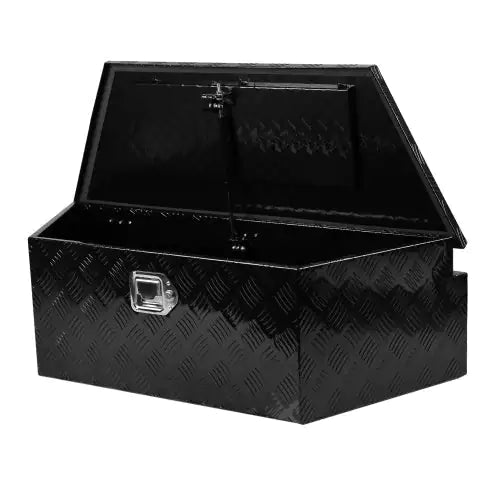 39 Inch Aluminum Utility Trailer Tongue Tool Box 5 Bar Tread Trailer Tongue Box Waterproof Under Truck Storage For Pick Up Truck Bed, RV Trailer, ATV With Lock & Keys 38.8x16.5x12 My Store