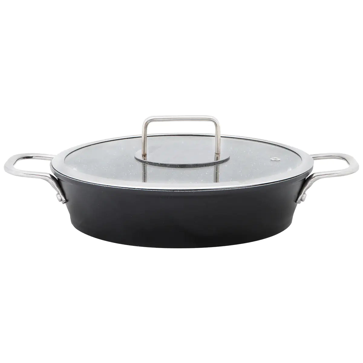 Serenk Excellence Granite Egg Pan with Glass Lid, 22 cm Towed To Adventure