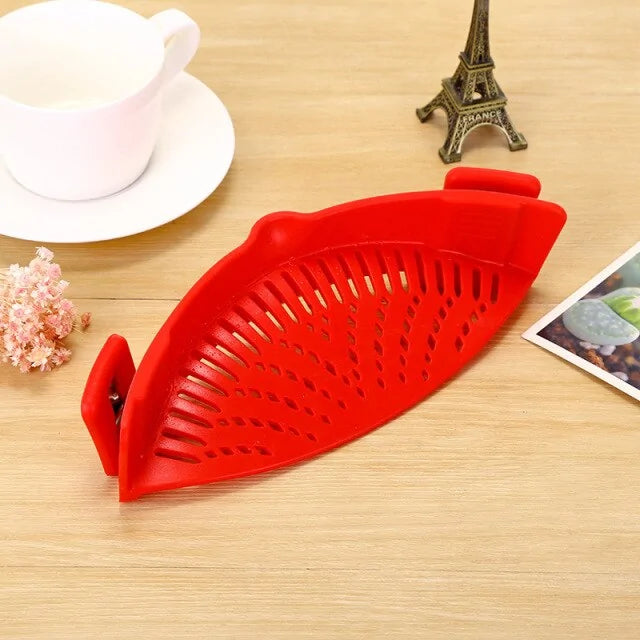 Silicone Clip-On Strainer Towed To Adventure