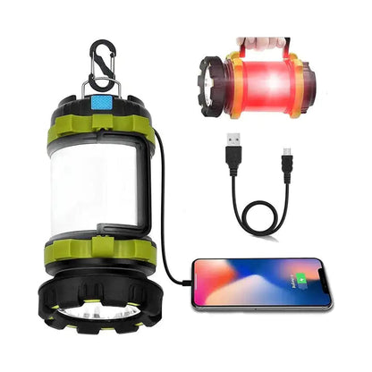 BossLamp Camp Lantern: Dual Light, Dual Power Towed To Adventure