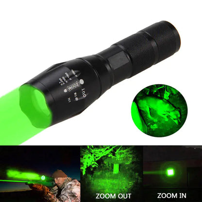 Portable Mini Flashlight LED ZOOM Torch Hunting Zoomable Flashlight Torch Light Towed To Adventure