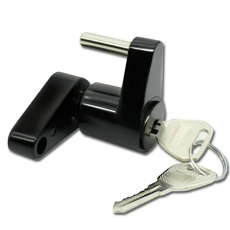 Trailer Hitch Coupler Lock Dia 1/4" Span 3/4" For Tow Boat RV Truck Car + 2 Keys