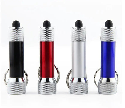 Mini Keychain Light Emergency Night Light Camping Flashlight Portable LED Torch Aluminum Keyring Towed To Adventure