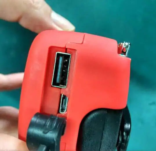 Solar hand crank USB charging radio flashlight Towed To Adventure