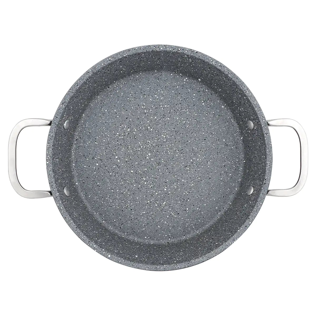 Serenk Excellence Granite Egg Pan with Glass Lid, 22 cm