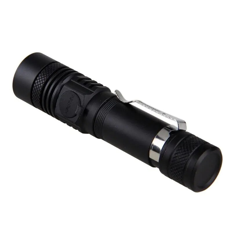 Super Bright 90000LM LED Tactical Flashlight Zoomable With Rechargeable Battery Towed To Adventure