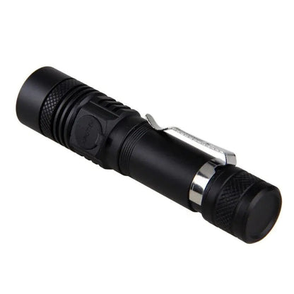 Super Bright 90000LM LED Tactical Flashlight Zoomable With Rechargeable Battery Towed To Adventure